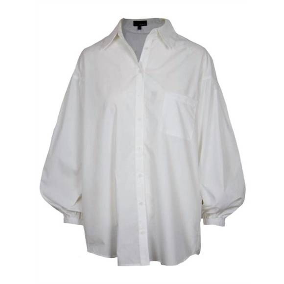 NEW LUCY PARIS sjp button down in white - Picture 1 of 1